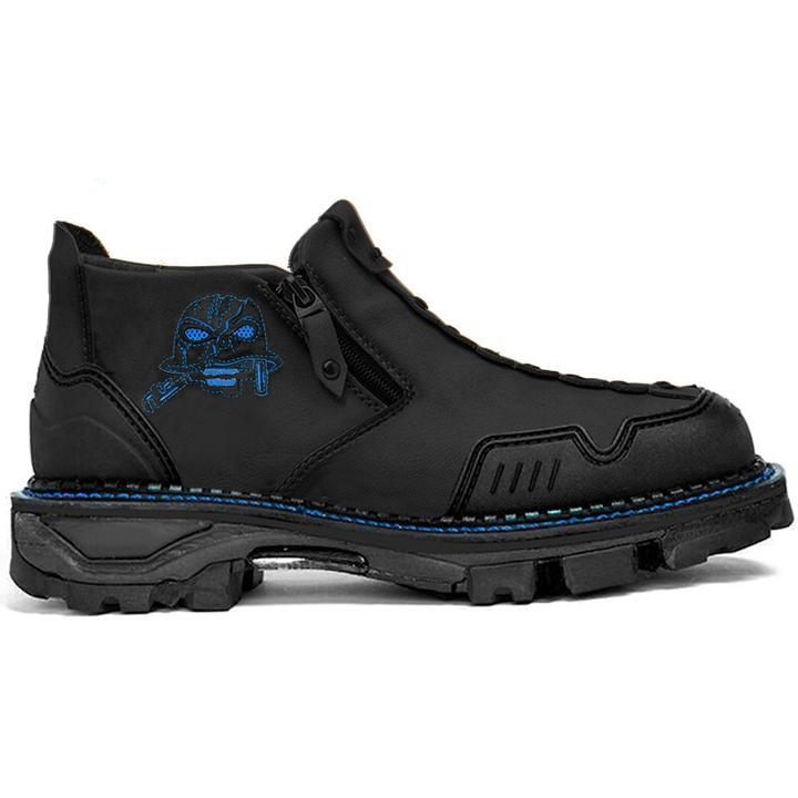 Baoxinli Foreign Trade New Men's Martin Boots Halloween Skull Boots_voghion.com