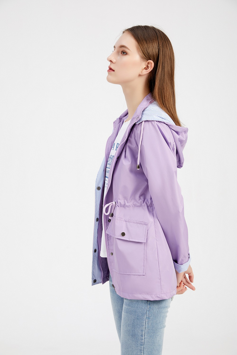 Damenbekleidung neue Herbst- und Winterjacke mit abnehmbarer Kapuze, Windjacke für Damen, große Damenjacke, Regenmantel_voghion.com