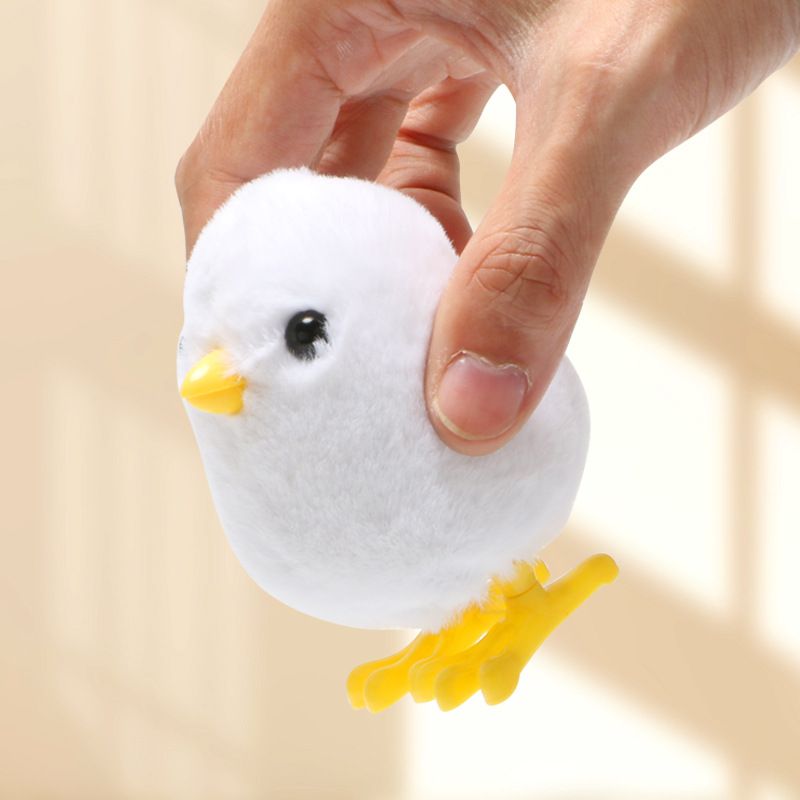 Kinder wickel uhrwerk springen plüsch küken haustier dekompression_voghion.com