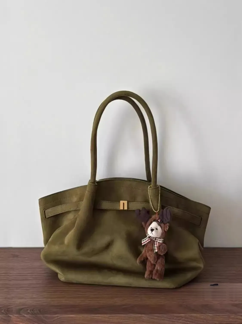 Borsa a tracolla in tela da donna, stile retrò, in pelle scamosciata, di grande capacità, da portare a mano, per pendolari, mini borsa a tracolla in pelle vegana, di alta qualità_voghion.com