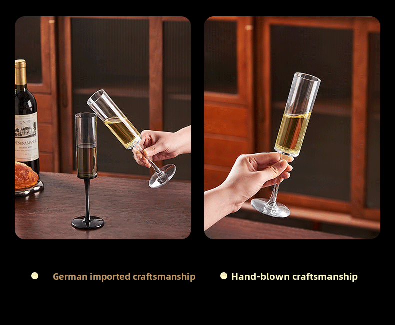 Crystal Sparkling Goblet Set Home Creative Red Wine Champagne Pair Cocktail Glasses_voghion.com