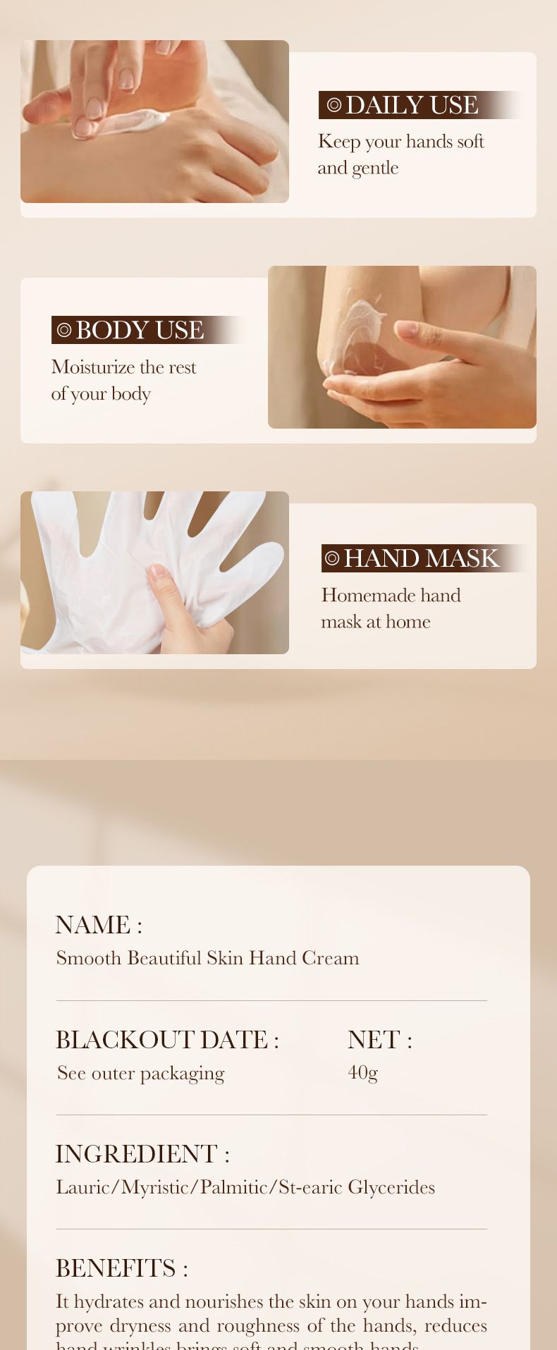 SADOER Camellia Hydrating And Softening Hand Cream 30g Anti-drying Hand Cream, Rose Fragrance, Hydrating Fragrance, Smooth Fragrance,_voghion.com