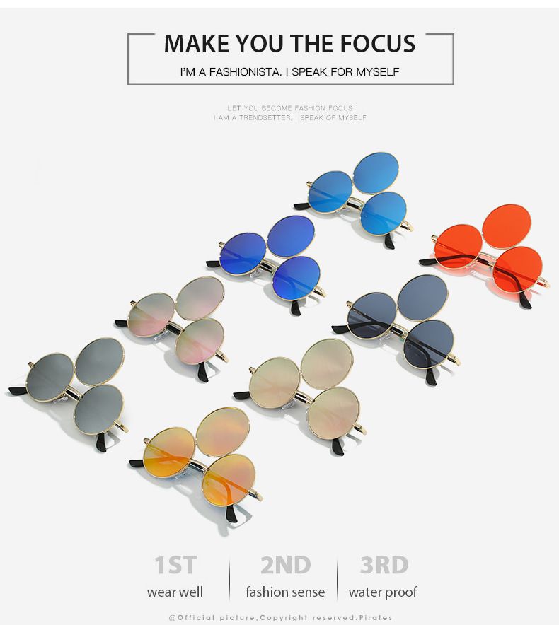 Ochelari de soare hip hop cu trei ochi, stil chinezesc amuzant Erlang Shen, 2022_voghion.com