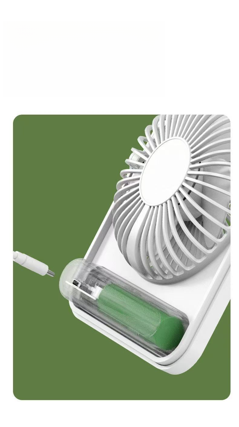 Desktop Small Fan Office USB Charging Desktop Student Dormitory Portable, Quiet, Strong Wind Power_voghion.com