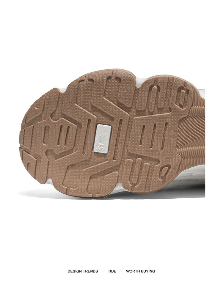 Spring Summer New Breathable Mesh Men's Sports Trendy Versatile Thick Sole Casual Dad Shoes_voghion.com