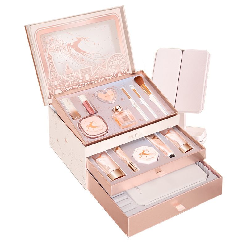 Encounter a Deer Star Cosmetic Box 520 Valentinstagsgeschenk für die Freundin, komplettes Set mit Lippenstift und Kosmetik_voghion.com