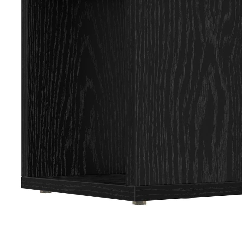 Unterhaltungszentrum Schwarze Eiche Holzwerkstoff 80 x 24 x 124 cm_voghion.com