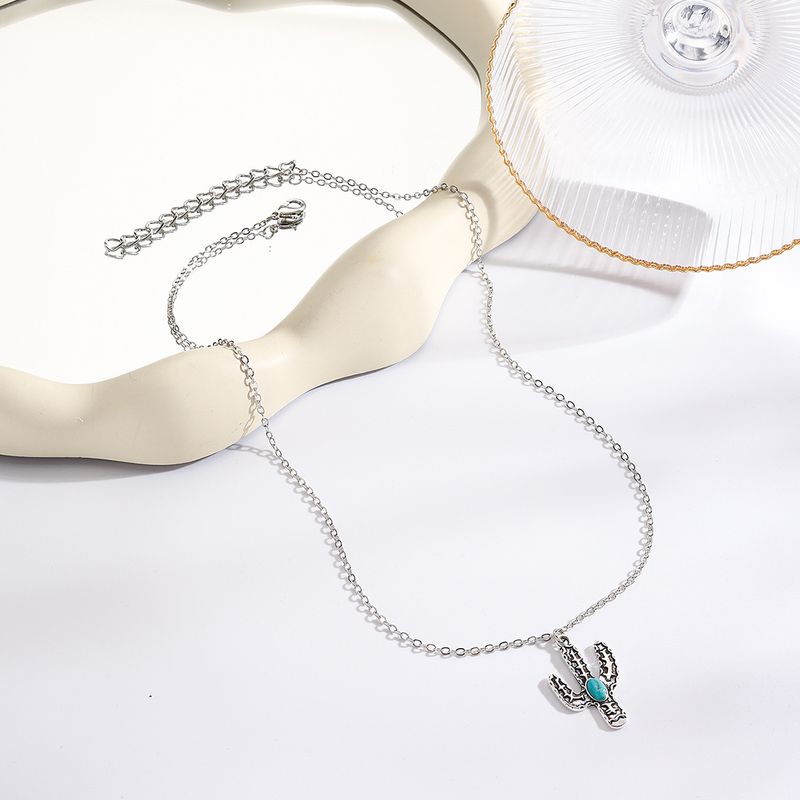 necklace national style bull head cross cowboy Maillard stacking select retro necklace_voghion.com