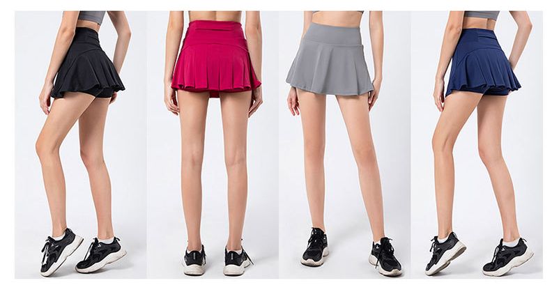 Yoga Fitness Sport Shorts; Quick-drying Sweat-absorbing Running Skirt Pants For Women; Tennis Golf Skirt_voghion.com