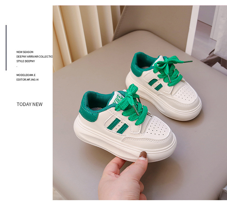 Kinder Sport 1-6 Jahre alt weiche Sohle Baby Frühling und Herbst neue Jungen Board Mädchen kleine weiße Schuhe lässig_voghion.com