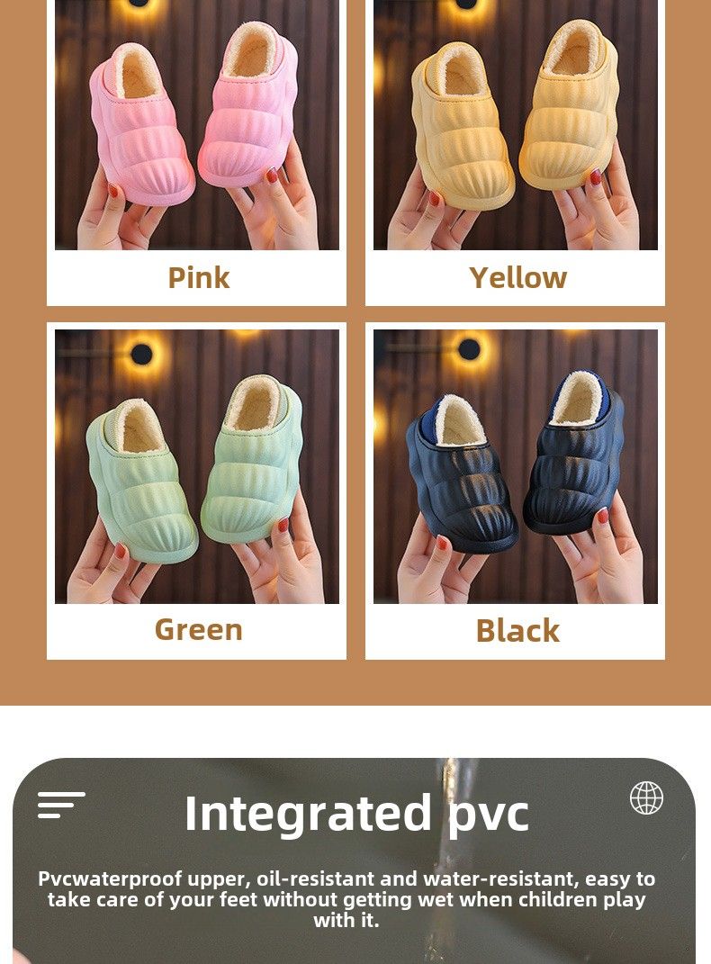 Pantofole di cotone per bambini, pantofole di lana per interni ed esterni, pantofole di cotone per bambini e bambine, pantofole per bambini, pantofole di cartone animato_voghion.com