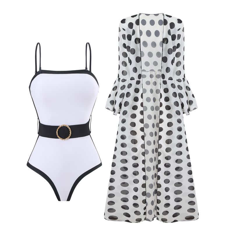 Maillot de bain une pièce élégant pour femme, cache-maillot fluide, taille haute, sexy, design modeste, contrôle du ventre, tissu à séchage rapide - Perfect Beach Pool_voghion.com