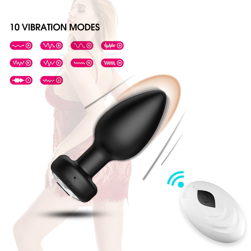 Vibrateur Anal godemichet Anal, jouets sexuels pour hommes femmes Gay, télécommande sans fil, point G, vibrateur Anal, lumière clignotante 2023_voghion.com