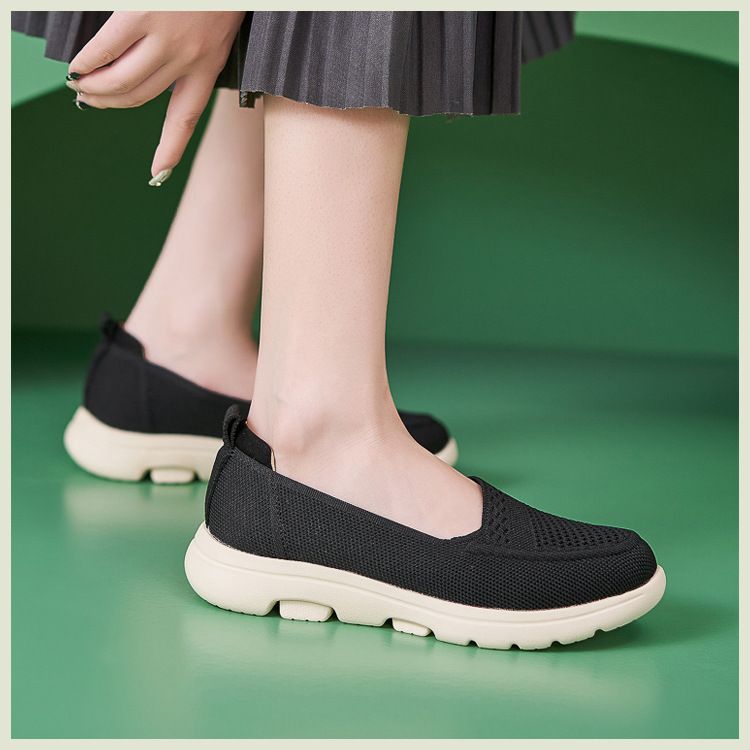 K6016-2 Neue 2025 Echtes Leder Herbst Winter Licht Kissen Nicht-slip Runde Kappe Atmungsaktive Mama Schuhe Für Frauen_voghion.com