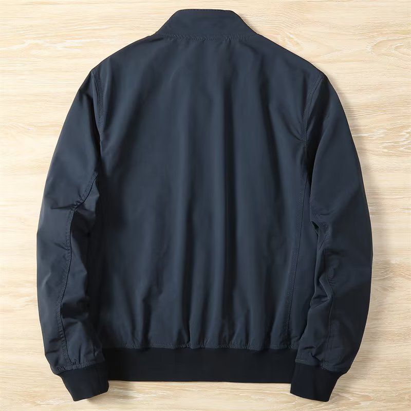 Nuova giacca leggera da uomo con colletto rialzato, casual e alla moda, semplice giacca a vento_voghion.com