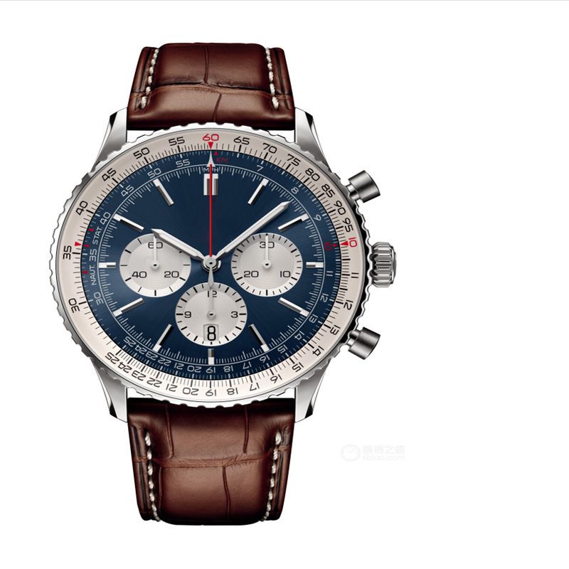 2023 Men's Six Needle High Quality Timing Quartz Steel Band Centennial Watch_voghion.com
