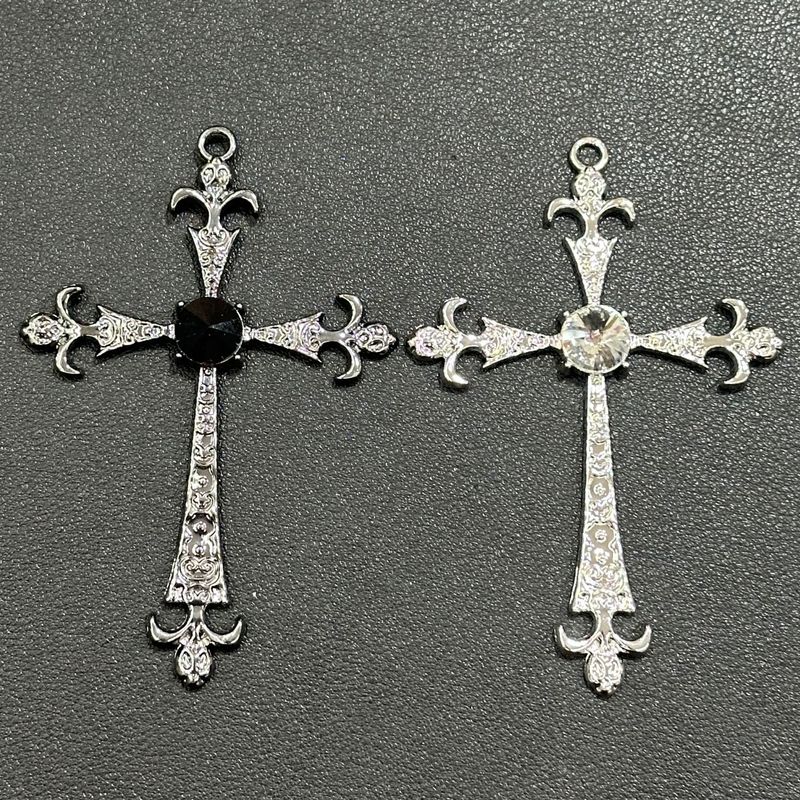 Kreuz Lange Stil Heiße Mädchen Halskette Weibliche Süße Coole Y2K Punk Halsband Pullover Kette Zubehör_voghion.com