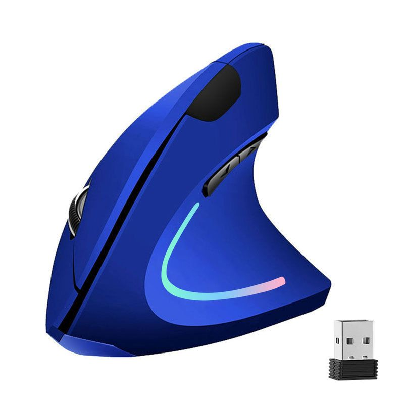Xinweiqing USB Play 1600DPI 2.4GHz Wireless Vertical Ergonomic PC Mouse for Right-hander_voghion.com