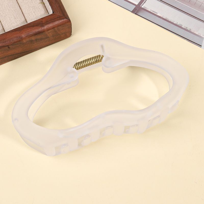 Summer Matte INS-style Transparent Candy Color Large Back-of-Head Claw Clip - Elegant Heart & Cloud Shark Clip_voghion.com