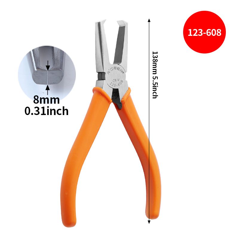 Plastic Cutting Pliers 90 Degree Double-Edged CR-V Tip Cutter Nipper with 4/6/8/10mm Flush Jaw for Sprue Burrs Cutting Hand Tool_voghion.com