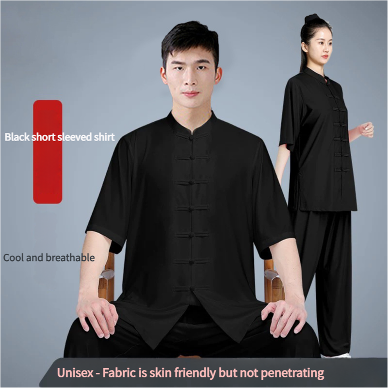 Tai či apģērbs, pavasara un vasaras īsa svara treniņu apģērbs, piemērots boksa sacensībām un cīņas mākslu treniņiem. Unisex dizains._voghion.com