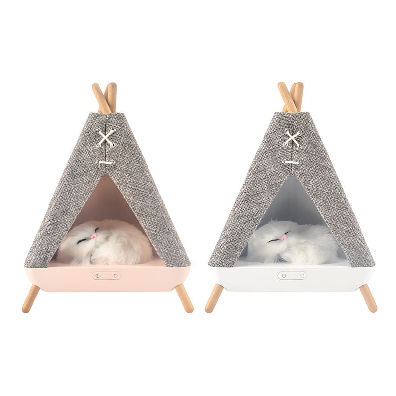 Veilleuse de tente neuve, idéale pour créer une ambiance apaisante dans la chambre, protégeant ainsi les yeux. Rechargeable par USB, double usage, sans fil et Bluetooth._voghion.com