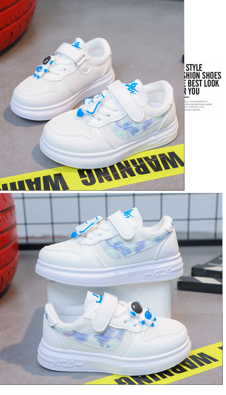 Mère et enfants chaussures pour enfants filles baskets basses petits enfants en cuir chaussures décontractées respirantes petites chaussures blanches_voghion.com