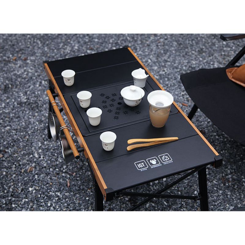 Multi functional lifting IGT module outdoor equipment folding picnic camping mobile kitchen barbecue coffee table_voghion.com