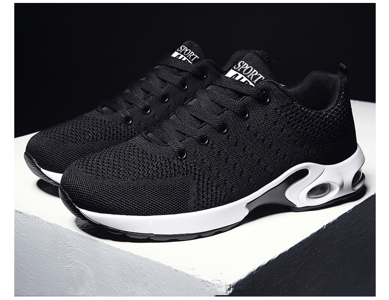 Chaussures pour hommes nouvelles chaussures à coussin d'air pour hommes chaussures en maille pour hommes chaussures de sport à tissage volant chaussures à la mode chaussures de course décontractées respirantes chaussures pour hommes_voghion.com