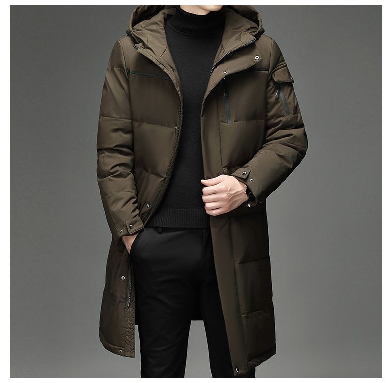 "Men's Long Winter Coat – 650FP Duck Down Parka With Waterproof Shell, Multi-Pocket Design For Extreme Cold Weather (-20°C)"_voghion.com