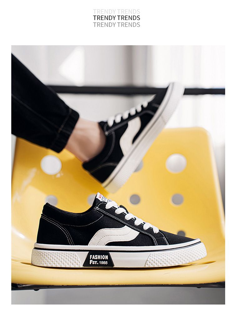 Men's Breathable Skateboard Shoes - Lightweight Casual Sneakers With Soft Rubber Sole For Everyday Comfort & Style_voghion.com
