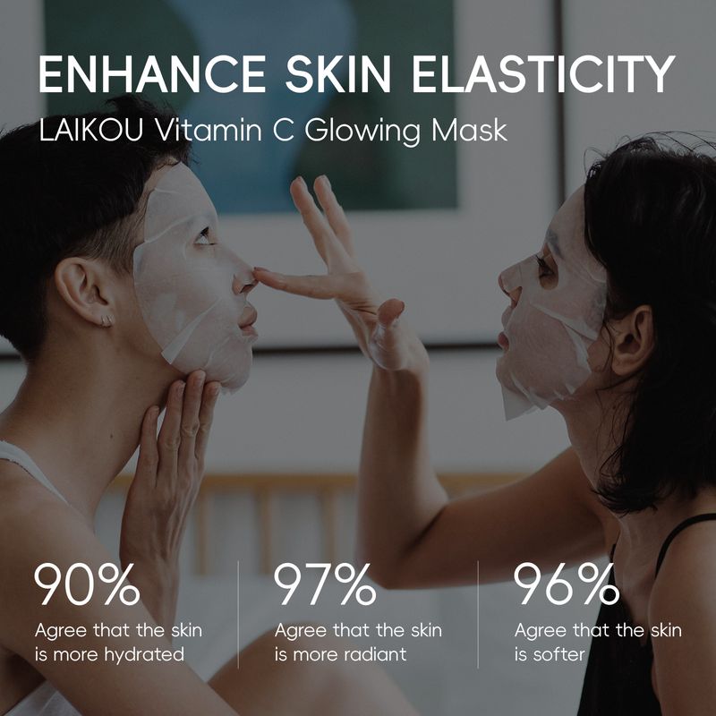 Bakımlar ve Maskeler Yeni Ürün Leco Vitamin C Gençleştirici Maske 25g Nemlendirici Nemlendirici Yama Maskesi İngilizce Paketleme_voghion.com