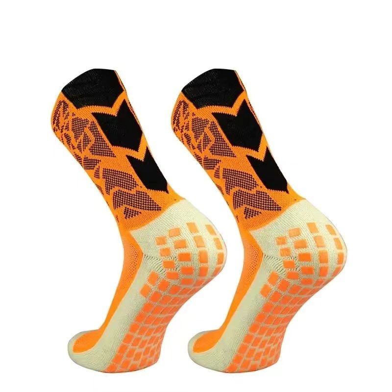 Prestatievoetbalsokken met antislip grip en vochtafvoerende technologie - Mid-Cushion Terry zool voor training, (uniseks, camouflage en effen kleuren)_voghion.com