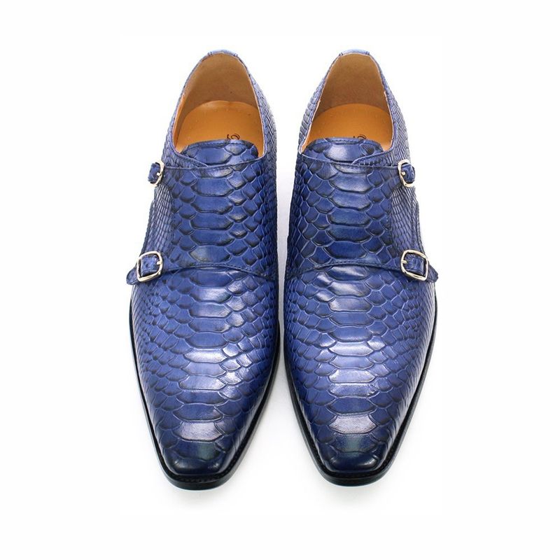Unbeatable Quality New High-end Handmade Fashionable Mengke Business Men's Hot Selling Casual Snake Pattern Embossed Leather Shoes_voghion.com