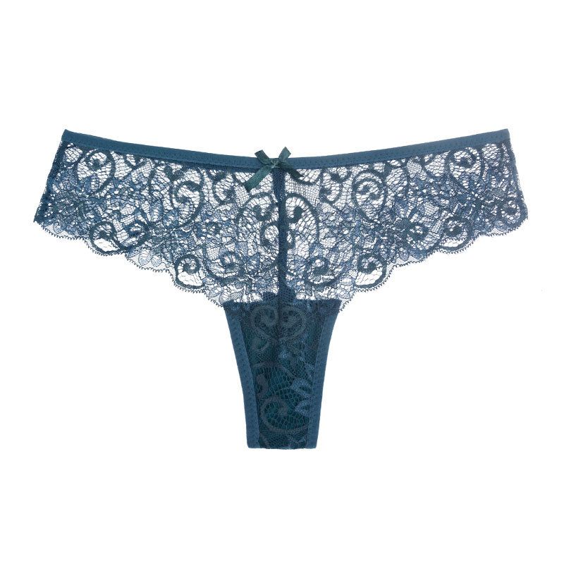 2025d 2025d Popular Lace Sexy Thong T-Panties Low Waist Cotton Crotch Women's Underwear_voghion.com