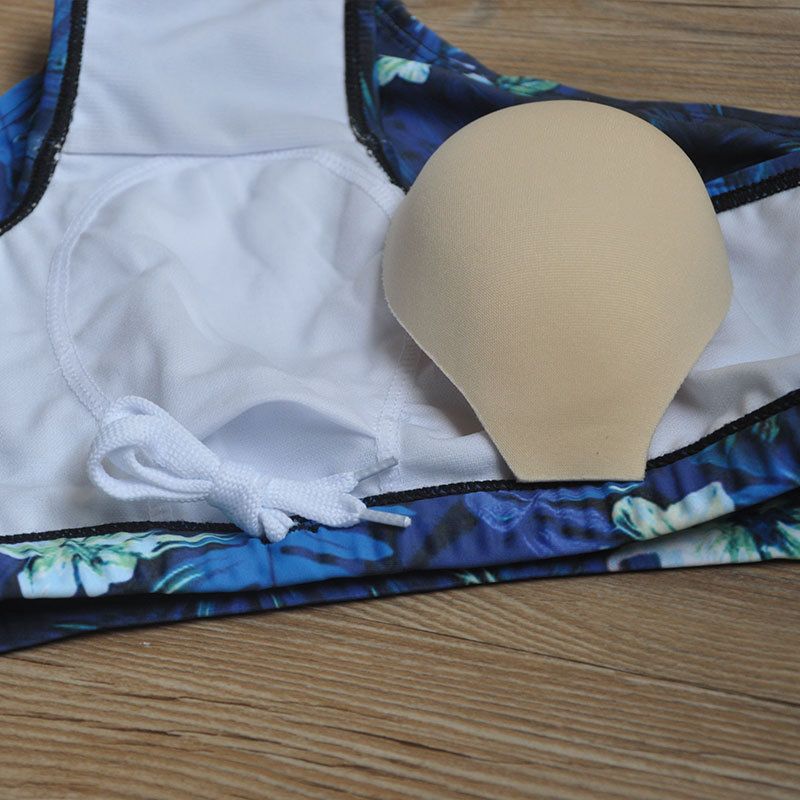 UXH Nordic Men's Green Leaf Fashion Sexy Underwire Enhancing Swim Trunks Summer Trendy Beach Boxer Shorts_voghion.com