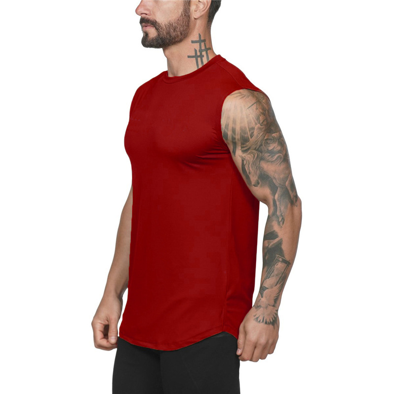 Light Board No Summer Sports ärmelloses T-Shirt für Herren, Fitness-Tanktop, Lauf-Trainings-Top_voghion.com