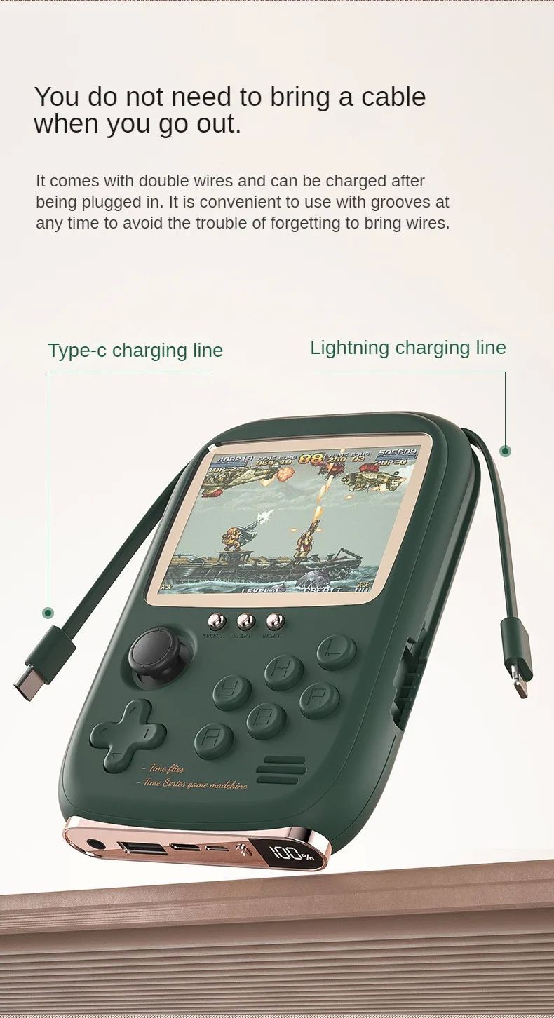 Console di gioco portatile Power Bank 2 in 1 classe 10000_voghion.com