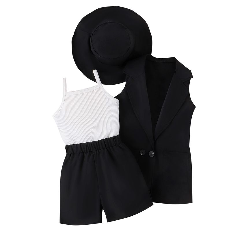 Wind, spring, summer, small medium-sized children's suspender, pit stripe vest, shorts, sleeveless suit jacket, hat, and_voghion.com