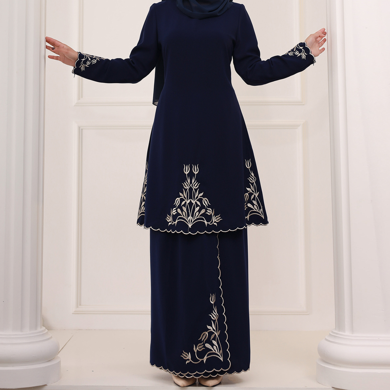 Muslimsk mote malaysisk utsøkt broderi Midtøsten todelt dress BK003_voghion.com