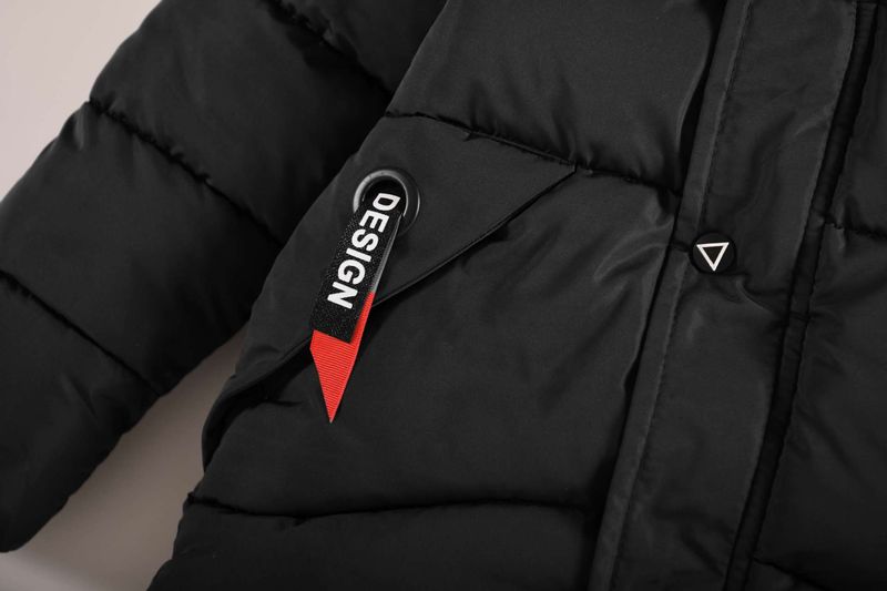 European And American New Winter Boys' Cotton Coats For Children's Middle And Large Children With Hoods, Plush And Thickened Warm Cotton Coats_voghion.com