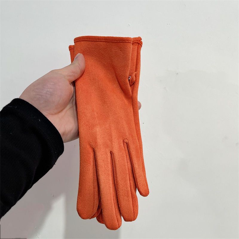 Women's winter suede glov with touch screen for driving, anti cold windproof riding glov, spring and autumn new_voghion.com