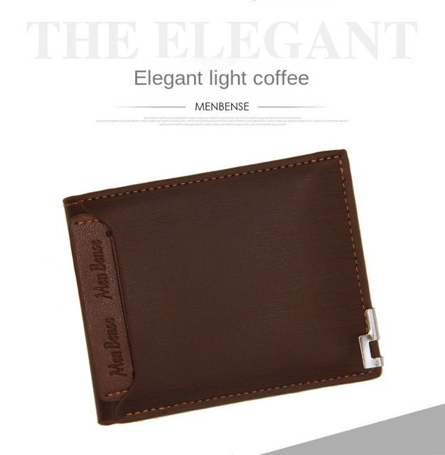 New Men's Wallet Short Multi-function Fashion Casual Draw Card Wallet Card Holders for Men Cardholder Bags with Free Shipping_voghion.com