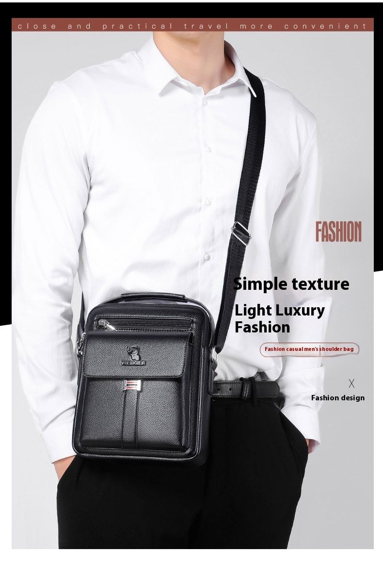 Nuova borsa da uomo, traspirante e resistente all'usura, borsa a tracolla da uomo, borsa a tracolla, borsa a tracolla retrò da uomo di grande capacità, zaino da uomo_voghion.com