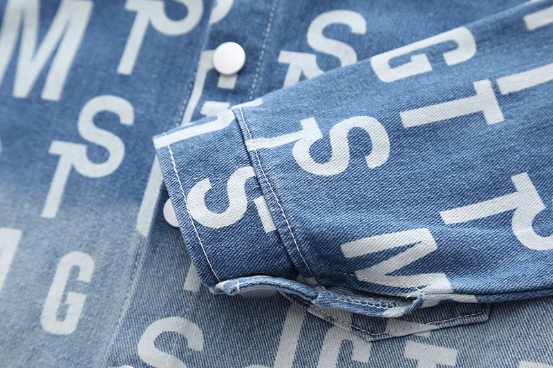 Otroška oblačila, otroška jesenska tridelna obleka, fantovske polne potiske z angleškimi črkami, modne hlače iz jeans jakne z dolgimi rokavi_voghion.com