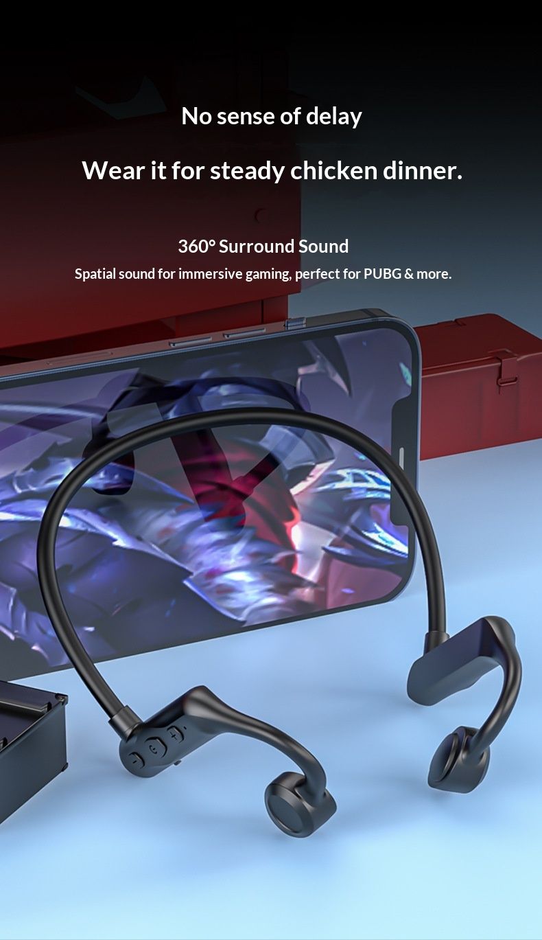 New Advantage In-Ear Air Conduction Wireless Earphones For Running Sports Anti-Drop Cross-Border Bluetooth Earphone_voghion.com