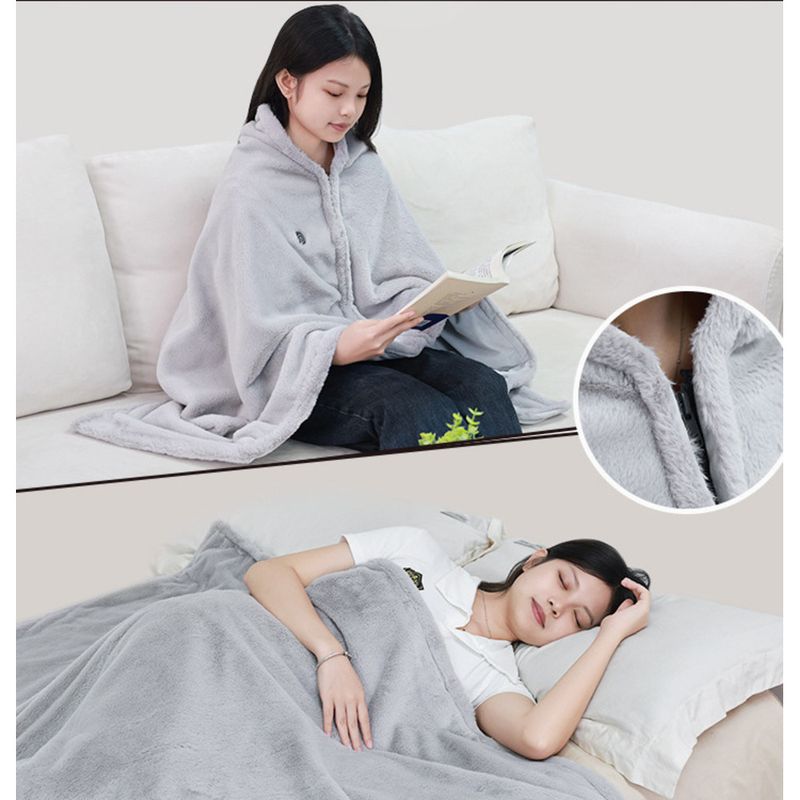 Neu Ultra Bequem Kaninchen Fell Elektrische Beheizte Smart Heizung Decke Nickerchen Körper Wärmer Schal_voghion.com