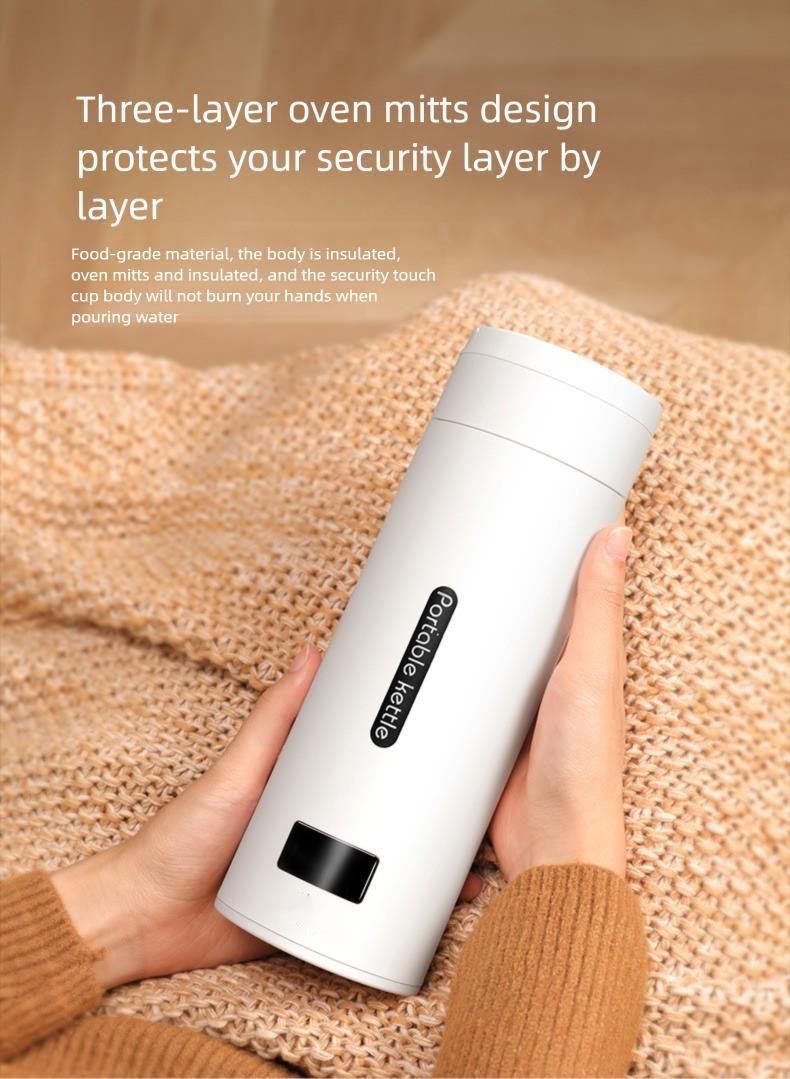 Hot Cup Portable Travel Small Mini Electric Kettle Dormitory Student Home Use Water Boiler_voghion.com