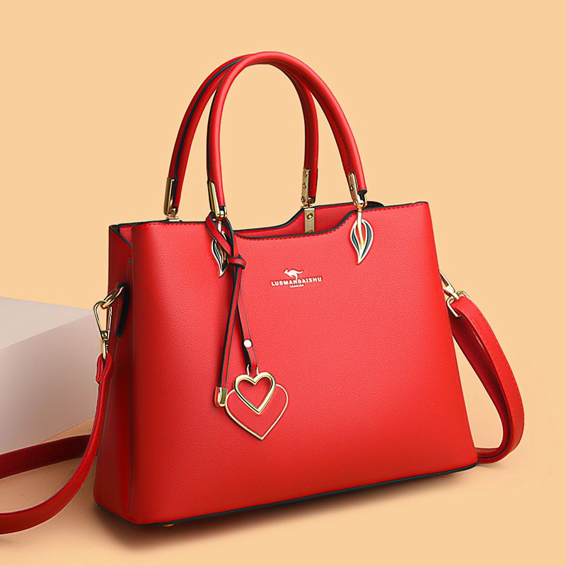 Borsa da donna di mezza età Nuova borsa da donna alla moda coreana Borsa a mano Borsa a tracolla multistrato_voghion.com