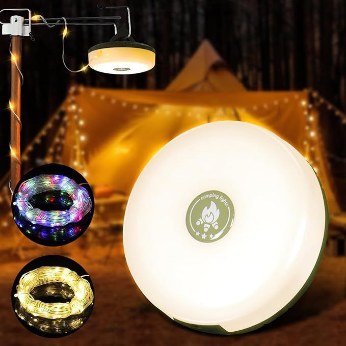 New LED USB Rechargeable Colorful String Tape Measure Storage Outdoor Atmosphere Tent Camping Light_voghion.com